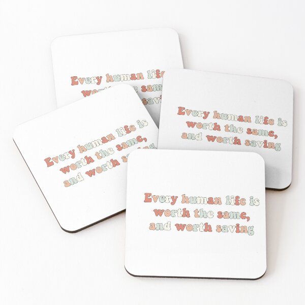 Item preview, Every human life is worth the same, and worth saving stickers Kingsley Shacklebolt designed and sold by nicolebamberger.