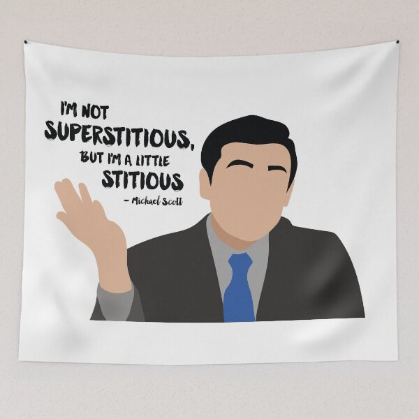 Item preview, Little Stitious - Michael Scott The Office designed and sold by Erika Kronemberger.