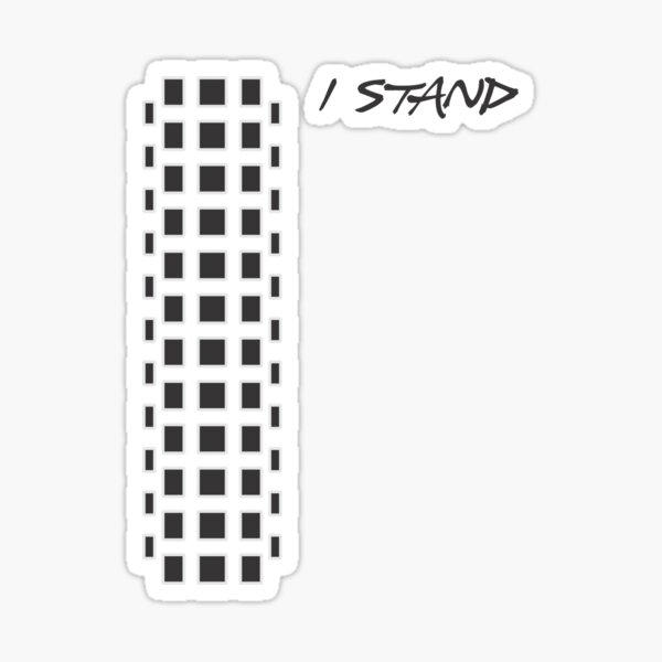 I stand Tire Sticker