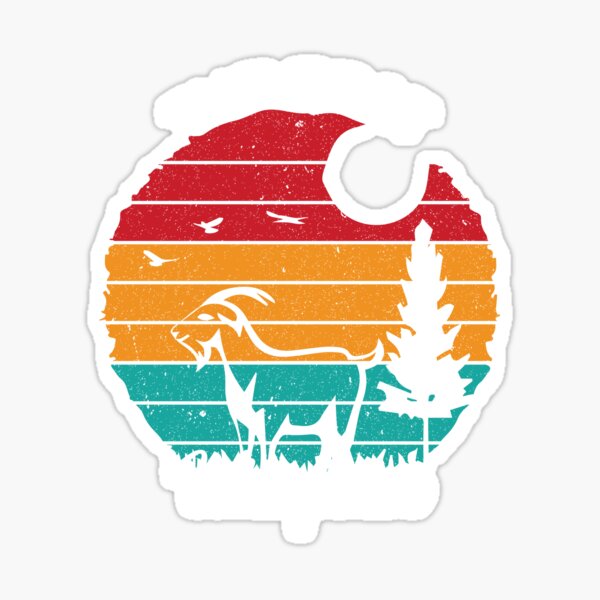 Download Goat Usa Stickers Redbubble