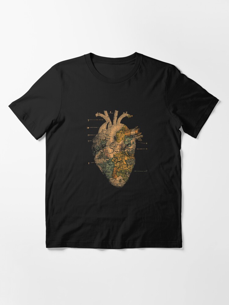 Thumbnail 2 of 7, Essential T-Shirt, I`ll Find you - Love Travel Heart Wanderlust designed and sold by tobiasfonseca.