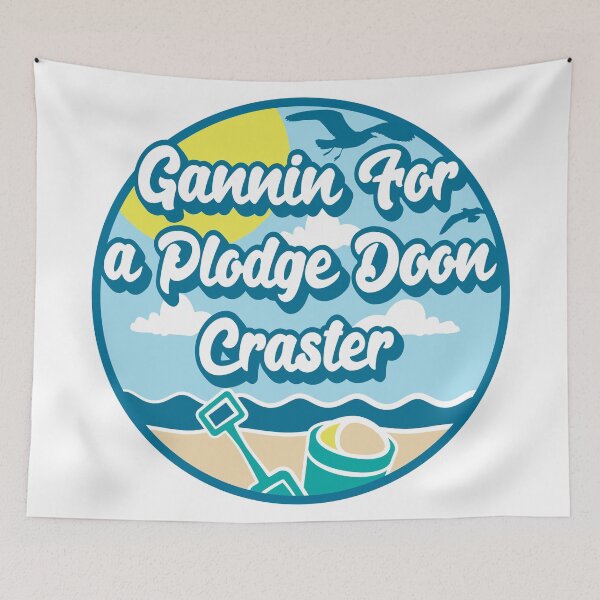 Item preview, Gannin for a plodge doon Craster - Going for a paddle in the sea at Craster designed and sold by robimerch.