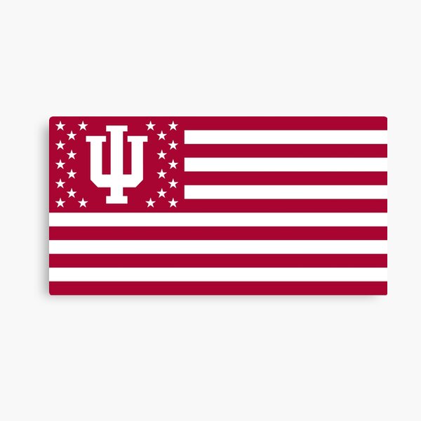 IU American Flag Canvas Print