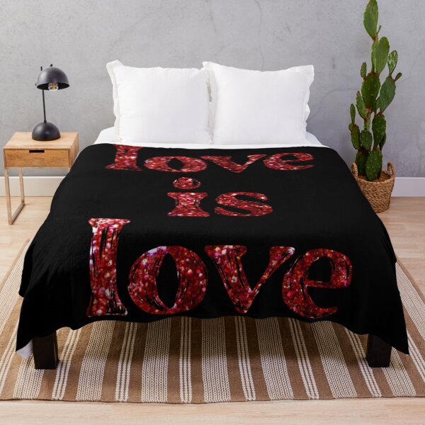 Artikelvorschau, Liebe ist Liebe Red Glitter Text Design entworfen und verkauft von aurorassadprose.
