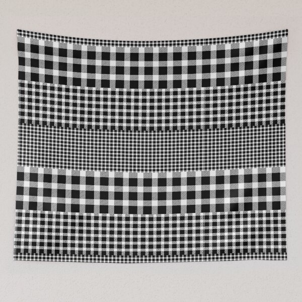 Item preview, 65 MCMLXV Black Gingham Plaid Mix Pattern designed and sold by 65 MCMLXV.