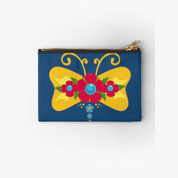 Item preview, Mariposa Fileteado Porteño Style Gold Colorful Butterfly designed and sold by infinitetango.