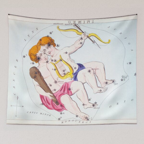 Item preview, Antique Gemini Constellation Map designed and sold by VintageArchive.
