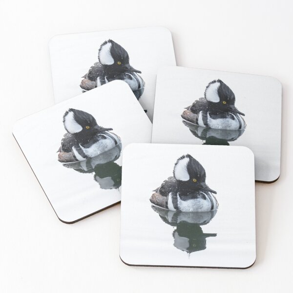 Item preview, Hooded merganser bird portrait designed and sold by wendy4496.