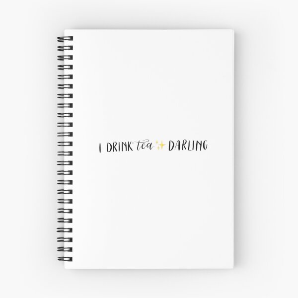 Item preview, I drink tea darling quote designed and sold by issysketches.