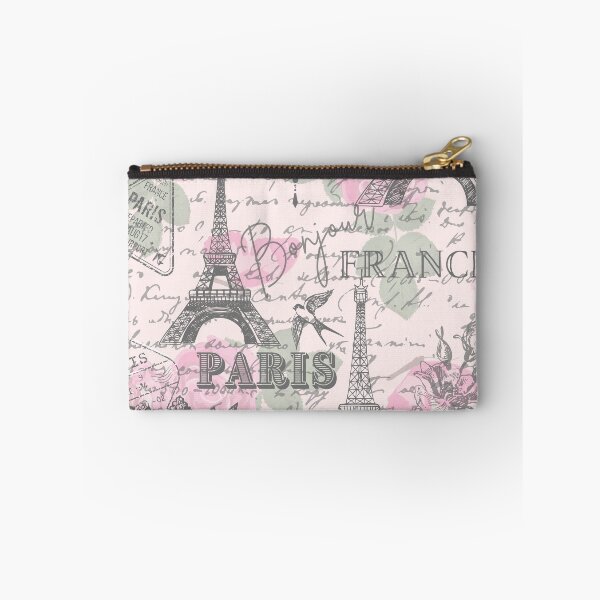 Item preview, Preppy Vintage Paris Eiffel Tower Postcard Chandelier Rose Design designed and sold by IamTrending.