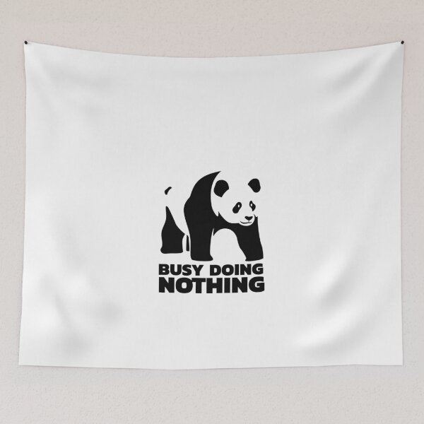 Item preview, Busy Doing Nothing -funny cute lazy panda animal  designed and sold by khaledksi.