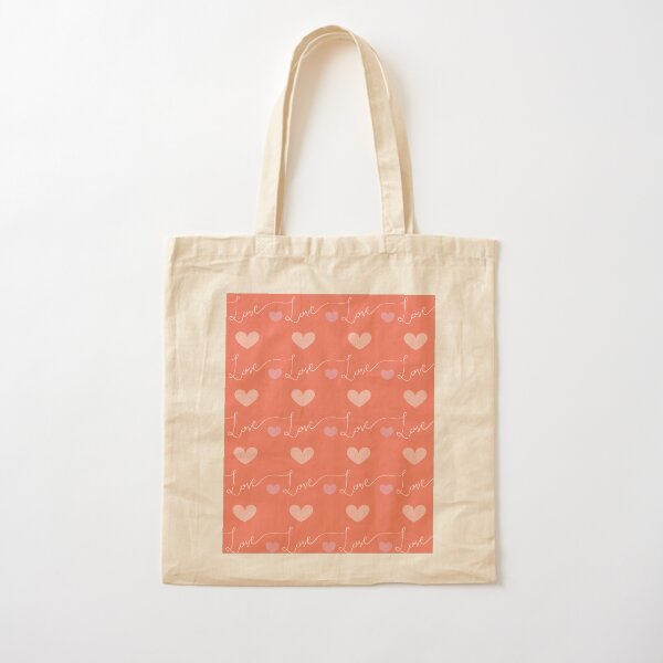 Cute Love Valentine's Day Pattern Cotton Tote Bag