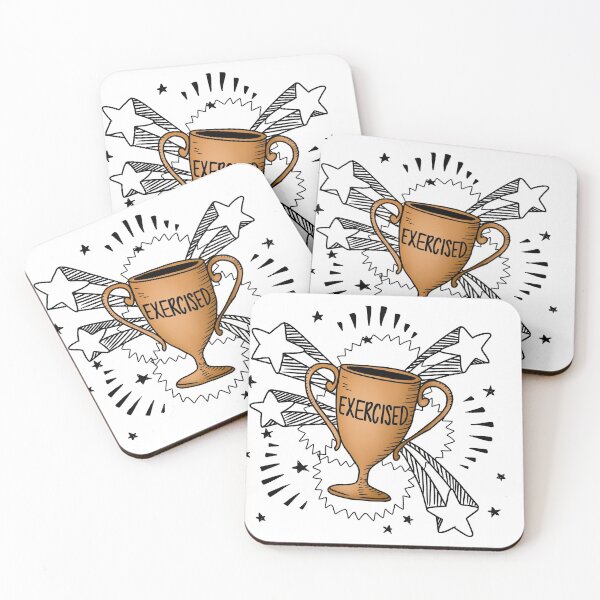 Item preview, "Exercised" trophy designed and sold by Danielle Silver.