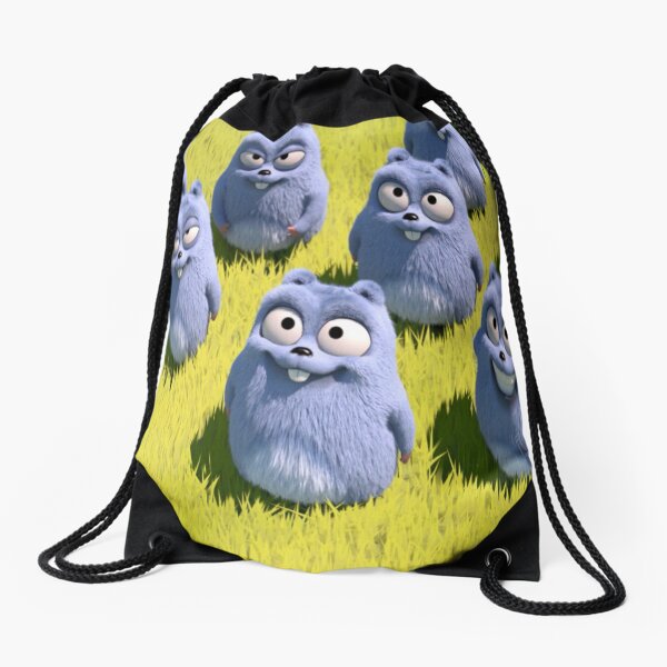 Grizzy and the Lemmings Drawstring Bag
