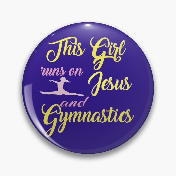 Item preview, This Girl runs on Jesus and Gymnastics designed and sold by Gymnastics Store.