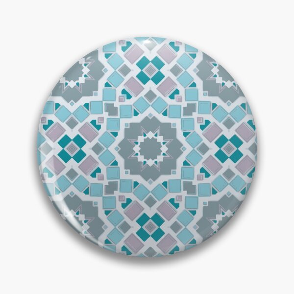 Item preview, Mosaic Blue Stone Tile Geometric Pattern designed and sold by TheInkElephant.