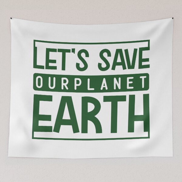 Item preview, Let's Save our Planet Earth designed and sold by Mande Arts.