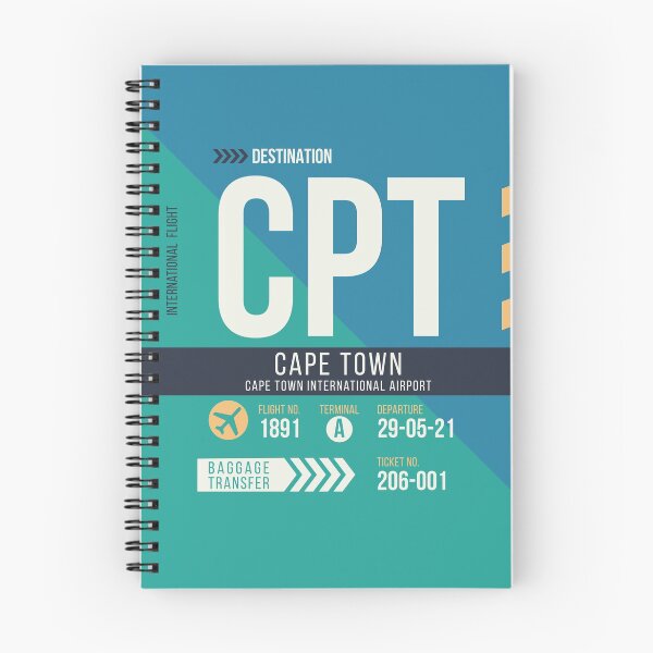Item preview, Cape Town (CPT) Airport Code Baggage Tag designed and sold by SLAG-Creative.