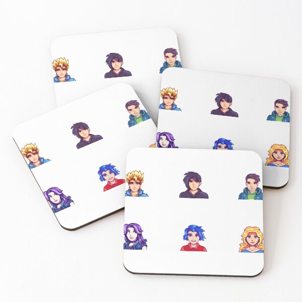 Item preview, Stardew Valley Marriage Candidate Portrait Vectors designed and sold by dwebble.