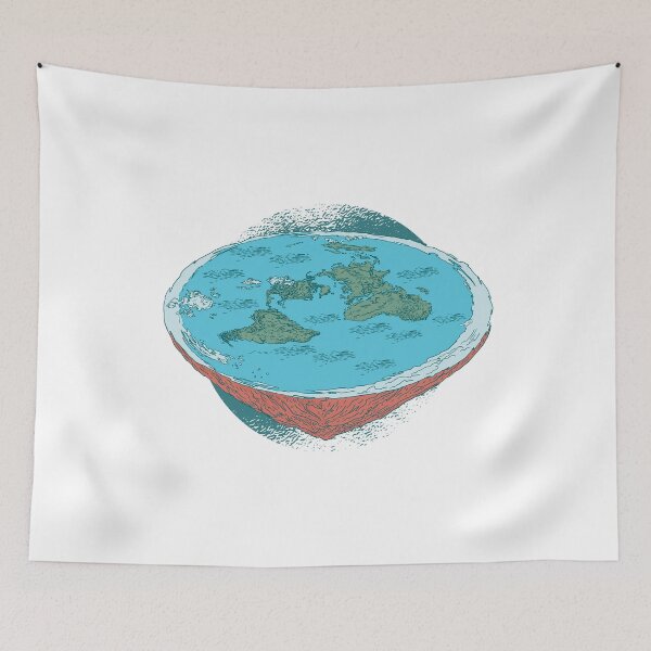 Artikelvorschau, Flache Erde - Flat Earth Theorie entworfen und verkauft von Shirtey.
