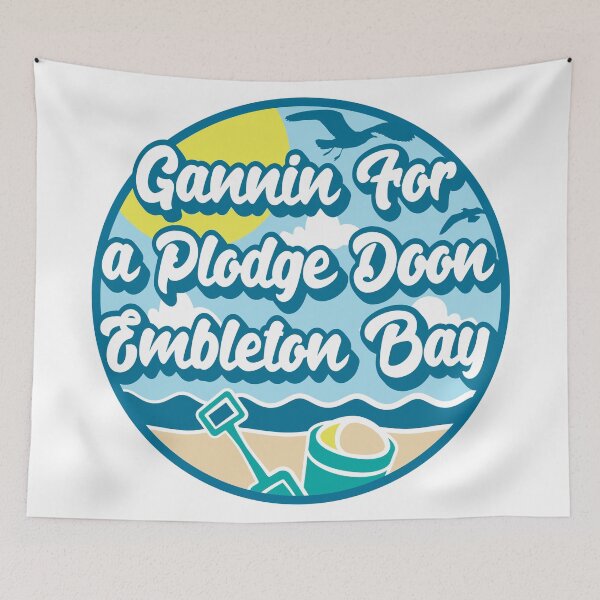 Item preview, Gannin for a plodge doon Embleton Bay - Going for a paddle in the sea at Embleton Bay designed and sold by robimerch.