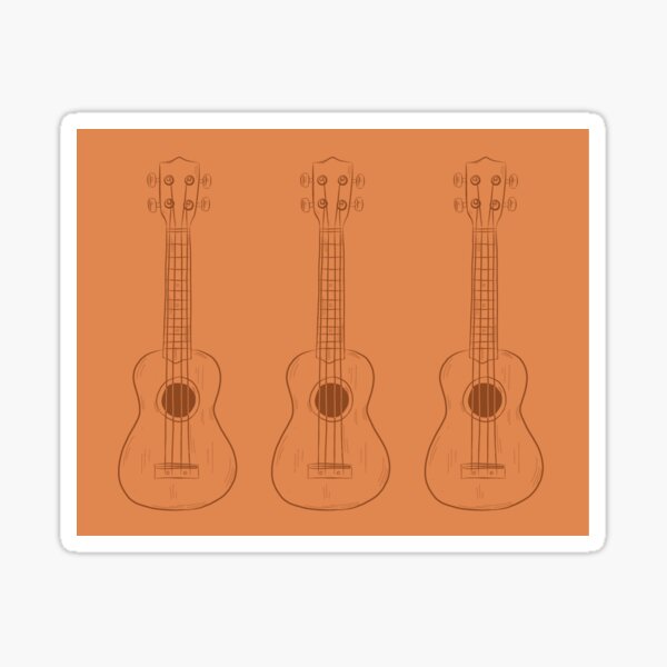 Vintage Ukulele Sticker