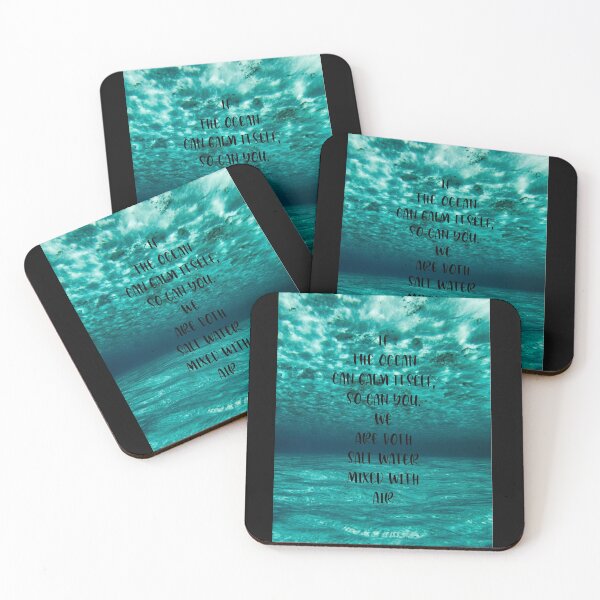 Item preview, if the ocean can calm itsef so can you. We are both salt water mixed with air; ocean design  designed and sold by zouhairchnafa.