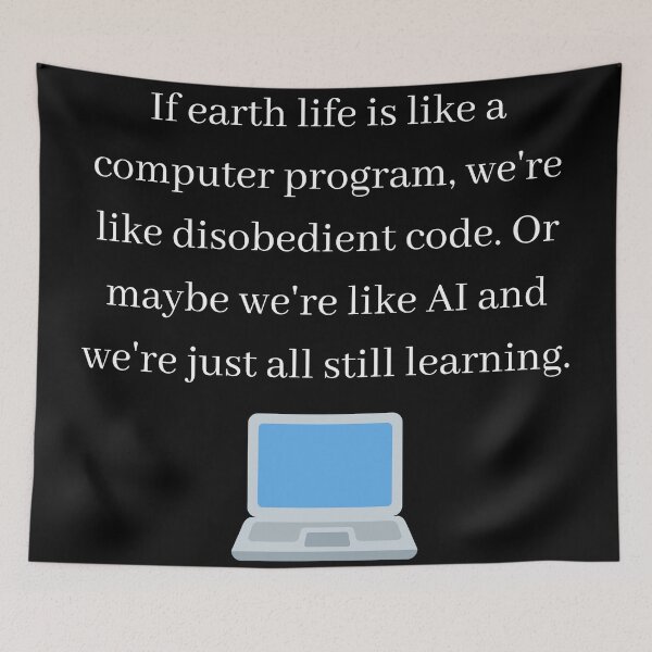 Item preview, We Are Disobedient Code-- Or Are We AI? designed and sold by ChristianCoding.