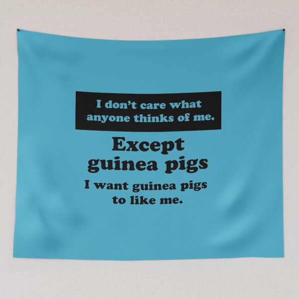 Item preview, I Don’t Care What Anyone Thinks Of Me (Except Guinea Pigs) designed and sold by rodentgorl.
