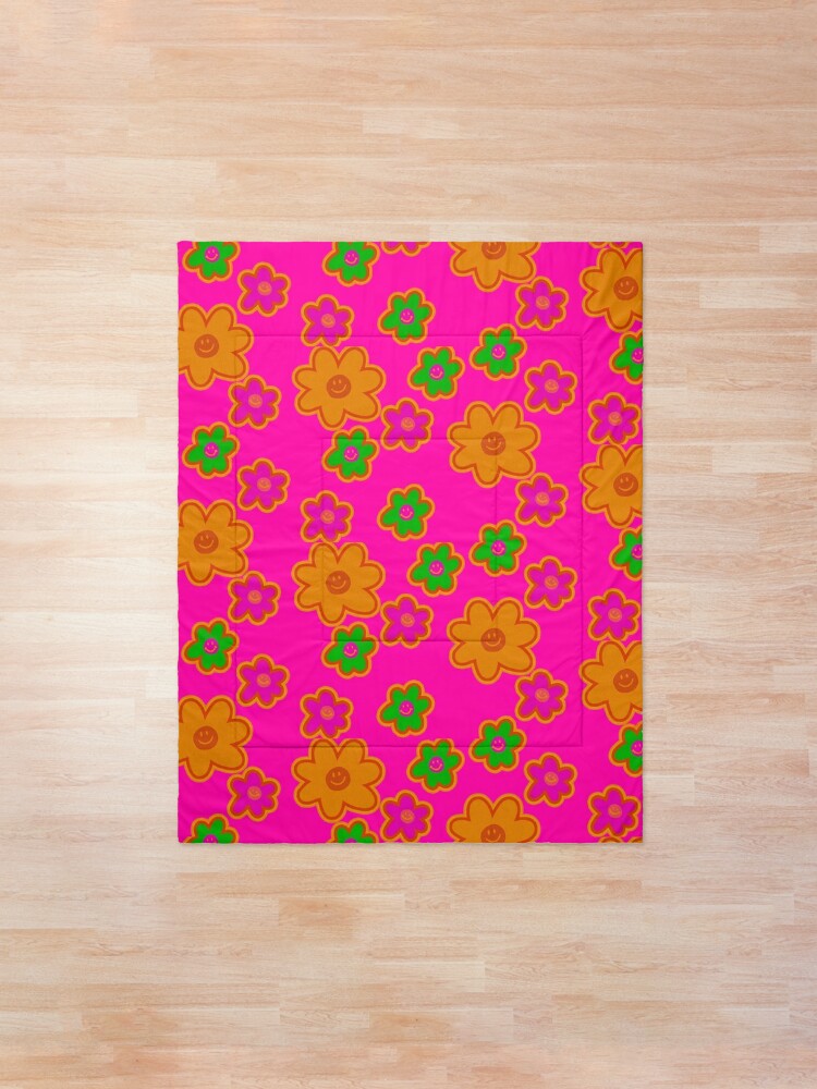 Discover Kidcore Flowers Indie Vibes Quilt