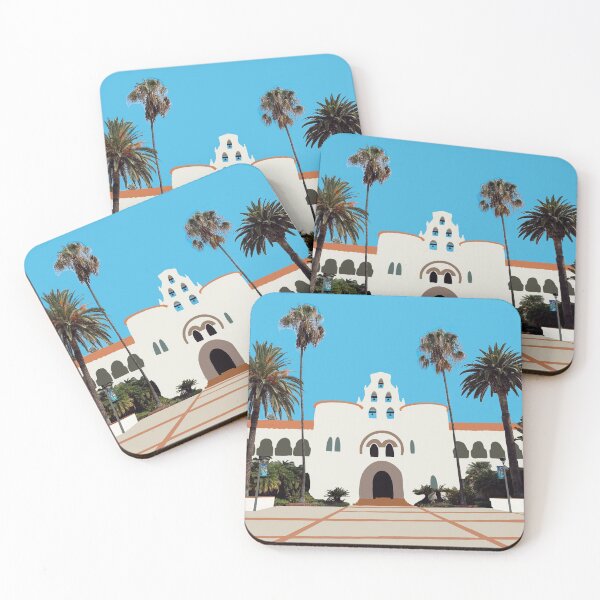 Item preview, San Diego State Hepner Hall illustration designed and sold by megannfoleyy.