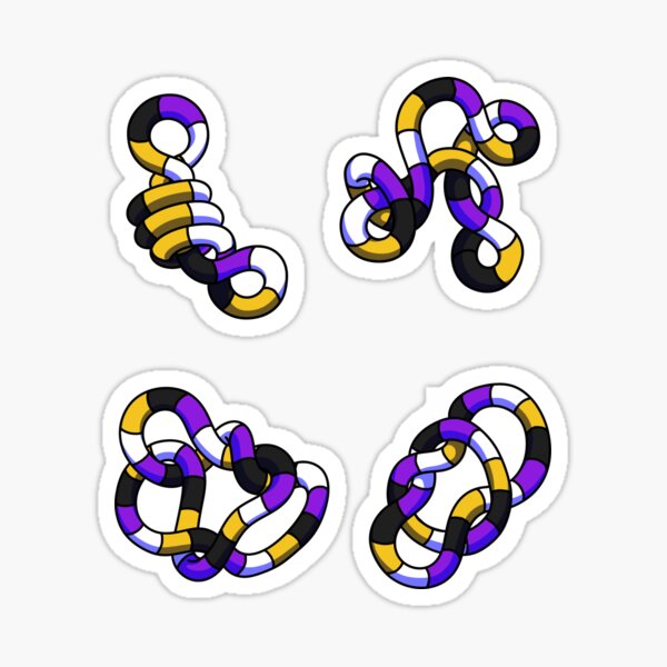 Item preview, Nonbinary Tangle designed and sold by autisticnacl.