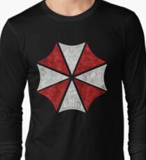 Resident Evil Umbrella Typography Long Sleeve T-Shirt