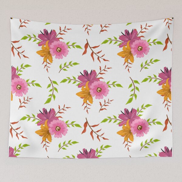 Item preview, Tropical Floral Pink Flowers designed and sold by magicbyrc.