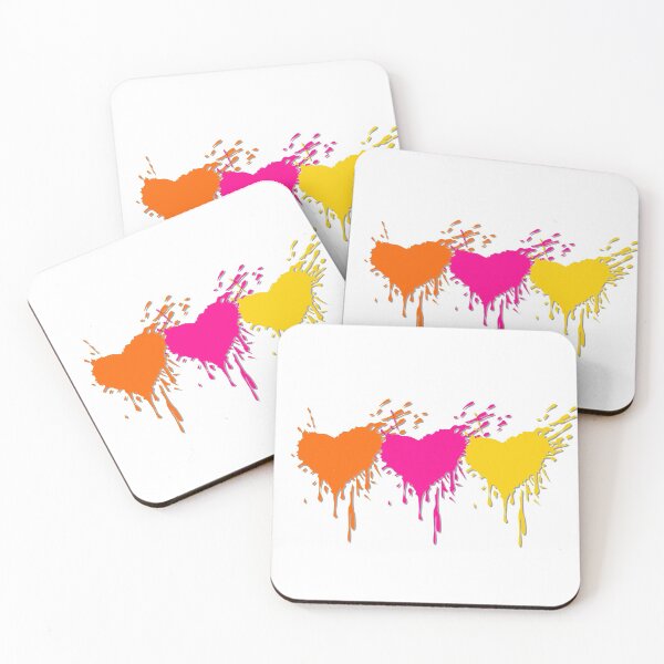 Item preview, Paint Splash Trio of Hearts designed and sold by WisdomInspired.