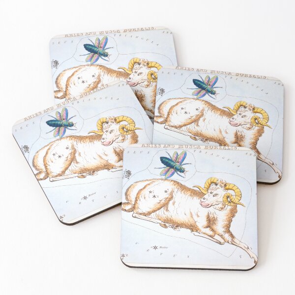 Item preview, Antique Constellation Map of Aries, Musca Borealis designed and sold by VintageArchive.