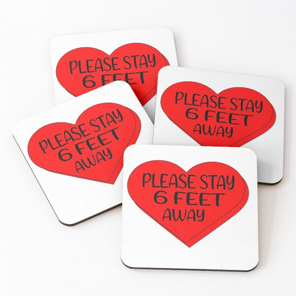 Item preview, Valentine's Day 2021 Please Stay 6 Feet Away Funny Gifts  designed and sold by ihsanestore01.