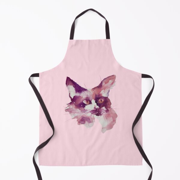 Item preview, Watercolor kawaii fuzzy cat designed and sold by Fabiana Arantes.