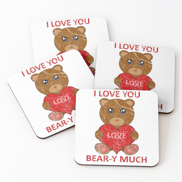 Item preview, Valentine's Day - I Love You Bear-Y Much - Teddy Bear designed and sold by TKsTees.