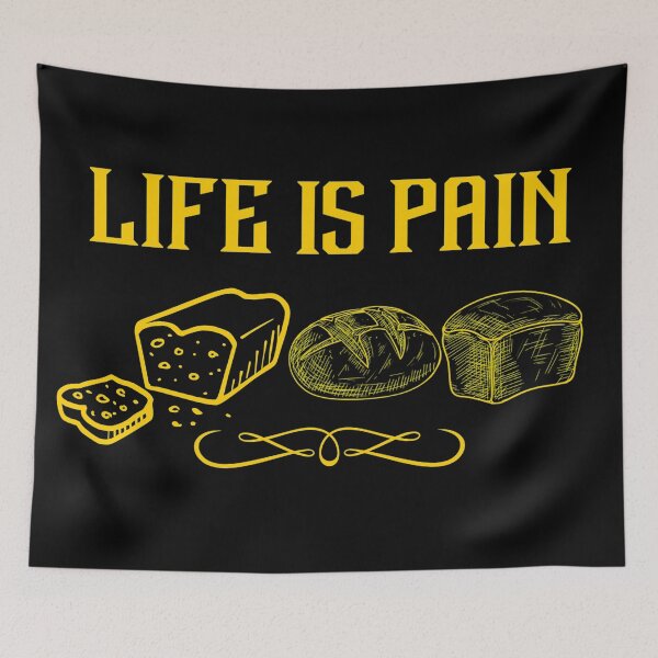 Item preview, Life is pain designed and sold by Monkey204.