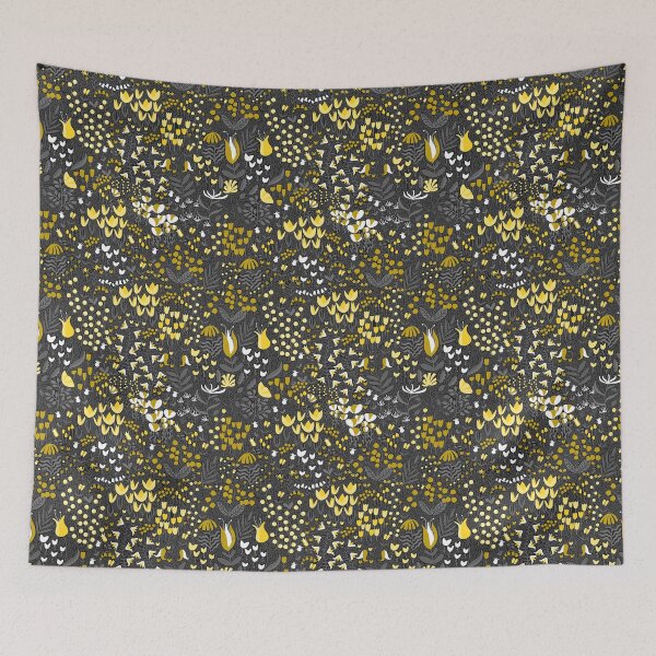 Item preview, Yellow and Grey Flowers designed and sold by space-kitten.