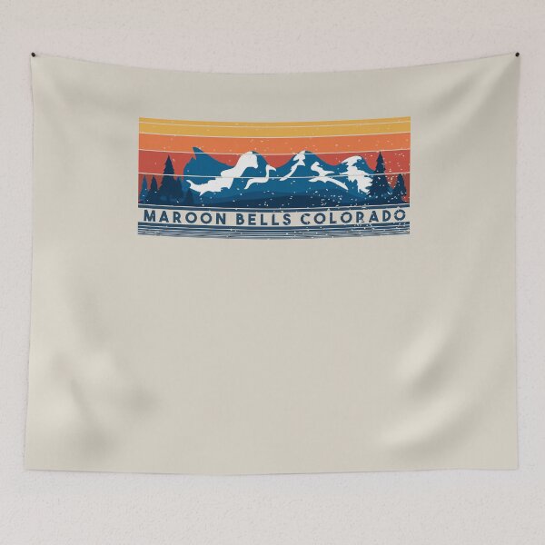 Item preview, Maroon Bells Colorado Mountains Vintage Sunset Retro designed and sold by Dexter Freeman.