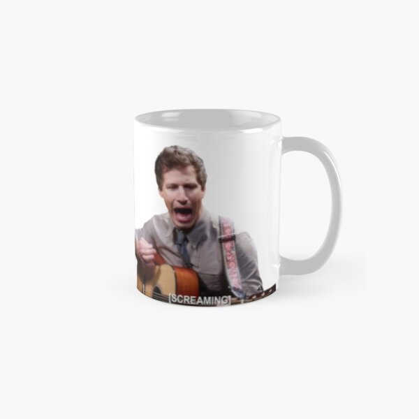 Item preview, Jake Peralta Screaming With Guitar - Meme designed and sold by Brooklyn-99shop.