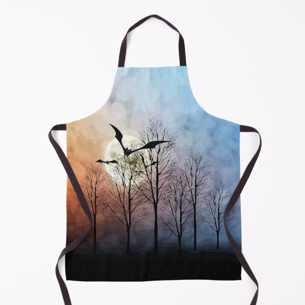 Item preview, Midnight with a full moon and bats designed and sold by harietteh.