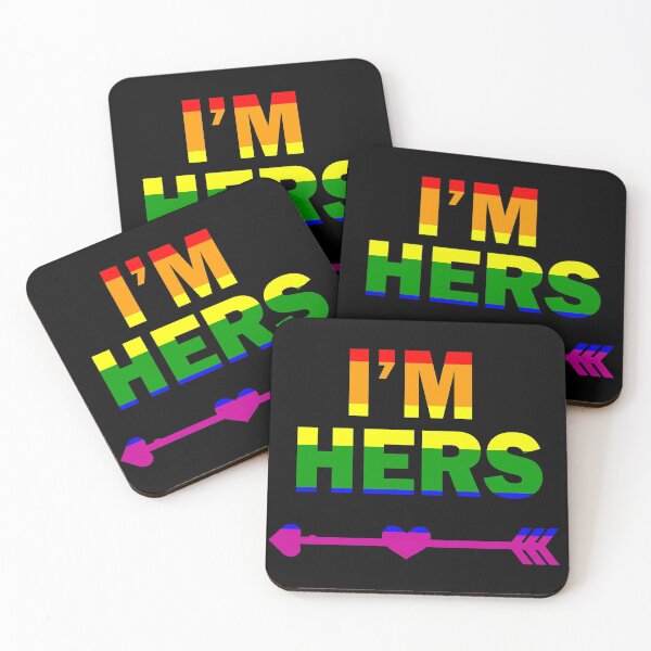 Item preview, I'm Hers - LGBTQ Couple  designed and sold by trendistic.