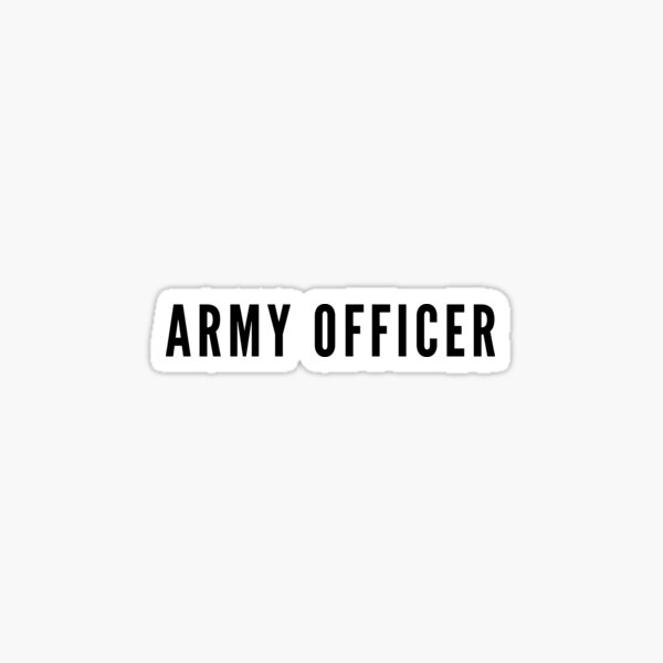 Army Officer Sticker