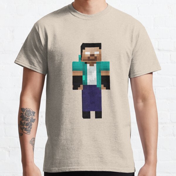 Herobrine T Shirts Redbubble - roblox herobrine face