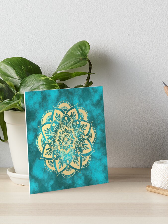 floral natural mandala art drawing - Julie Erin Designs