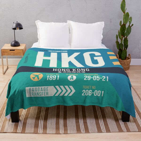 Item preview, Hong Kong (HKG) Airport Code Baggage Tag designed and sold by SLAG-Creative.