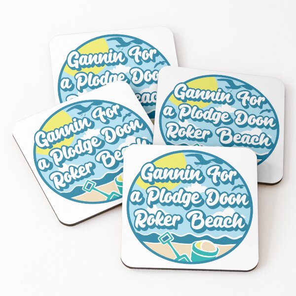 Item preview, Gannin for a plodge doon Roker Beach - Going for a paddle in the sea at Roker Beach designed and sold by robimerch.